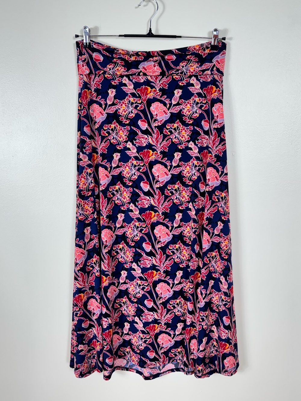 Dark Floral Bohemian Maxi Skirt Medium Festival Whimsigoth Coachella Cottage